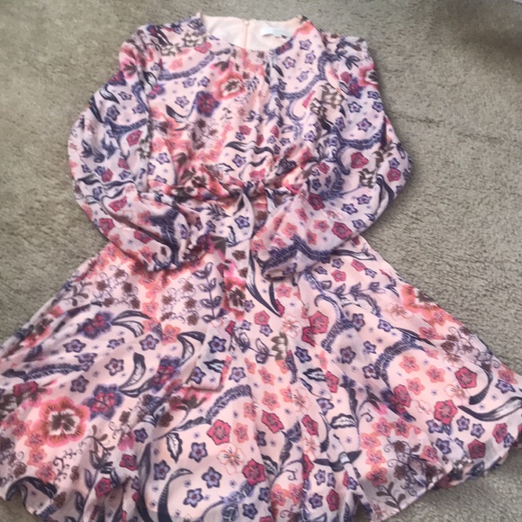 🌸NEW🌸 Ann Taylor Loft Pink Flower Dress - Picture 2 of 15